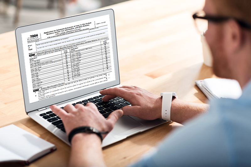  Information Required to file Form 7004